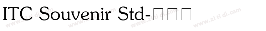 ITC Souvenir Std字体转换